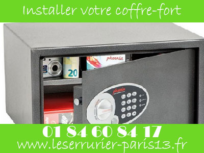 Installation de coffre fort pas cher sur le 75013